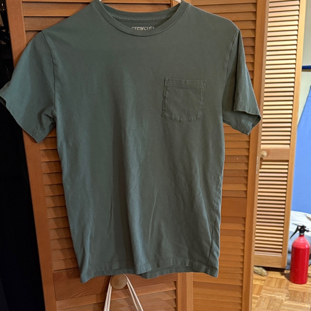 Crewcuts Olive Green Pocket Tee